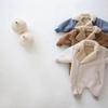 Осень Зима Детский Ретро Модный Плюшевый Утепленный Теплый Костюм Комбинезон Детская Одежда для Улицы Осень Зима