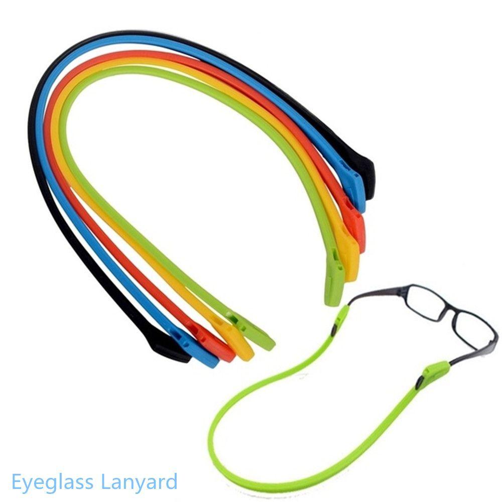 Fashion Candy Color Silicone Glasses Necklace Eye Wear Accessories Glasses Chain Eyeglass Lanyard