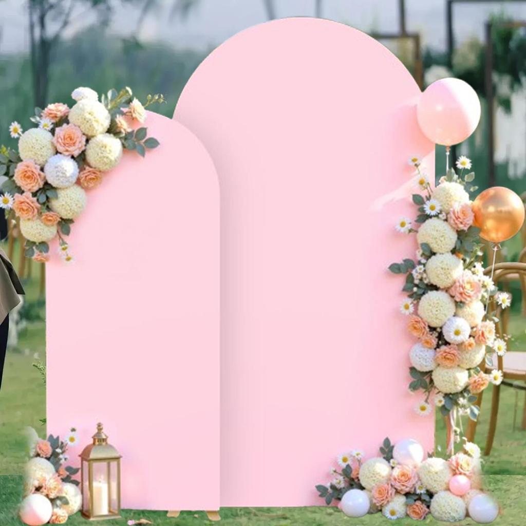 2 штуки Свадебная арка Чехлы для фона Реквизит для фотосъемки Практичный Модный Фон Круглый верх для Церемонии Банкетного декора