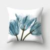 Украшение дома Акварельный цветочный узор Украшение Полиэстеровая наволочка Подходит для спальни, гостиной, дивана