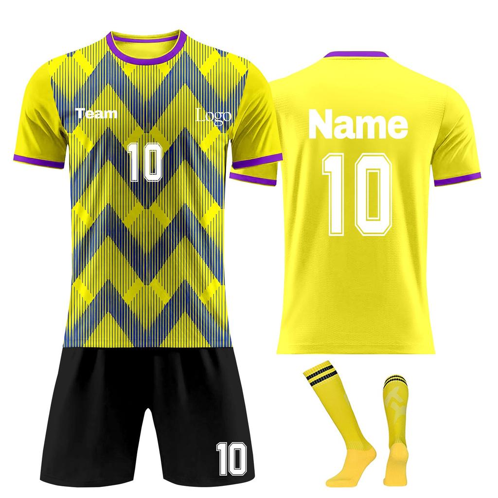 Personalised Shirts Kit Mens Girls With Name Number Custom Football Jerseys For Boys Training Suit
