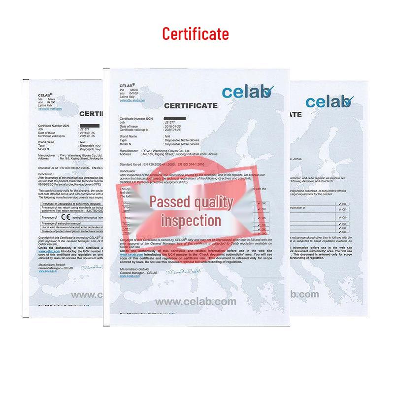 Latex Protective Gloves for Food Industry and Inspection - Durable, Thick Rubber, Disposable