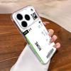 Посадочный талон Билет на самолет Чехол для телефона iPhone17 16 15 14 13 12 11 Pro Max Plus Mini Прозрачный Полностью задняя крышка Силиконовый Мягкий чехол