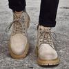 Модная шнуровка, формальная деловая обувь, повседневная обувь для прогулок, мужские мотоботы, классические мужские кроссовки с высоким верхом, мужские универсальные базовые ботинки