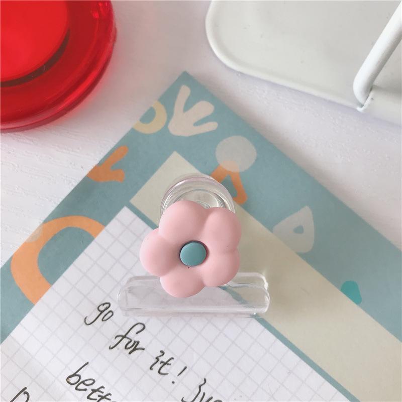 1 шт., мини-скрепка для бумаг, простота, прозрачные канцелярские принадлежности, зажим для блокнота, милый цветочный альбом для вырезок, бумажный зажим для закусок, уплотнитель для студентов