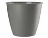Round plastic flowerpot Azalea gray 19x176cm
