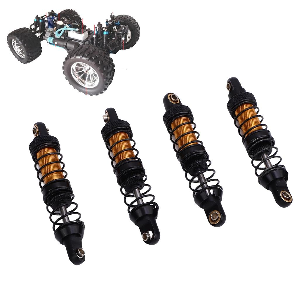 4PCS 70mm RC Set Double Stage Spring Alloy RC Shock Damper Absorber for 1/10 RC Cars