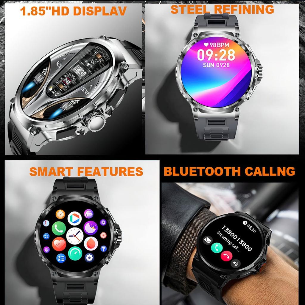 IP68 Smart Watch 1.85-inch High-definition Large-screen Bluetooth Call Fitness Exercise Long Battery Life