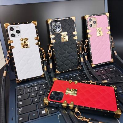 Квадратный кожаный ремешок из овчины для Samsung Z флип 4 S23 S22 S21 Ultra A13 A23 A33 A53 A73/Redmi 10 9 9A 9c 9T/iphone 14 13 12 11/TCN SPARK6 GO