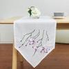 Вышивка Гостиная Домашняя Скатерть для чайного столика Обеденный стол Обычно используемая Носовой платок Прямоугольный Острый угол, Длинный Флажок для стола