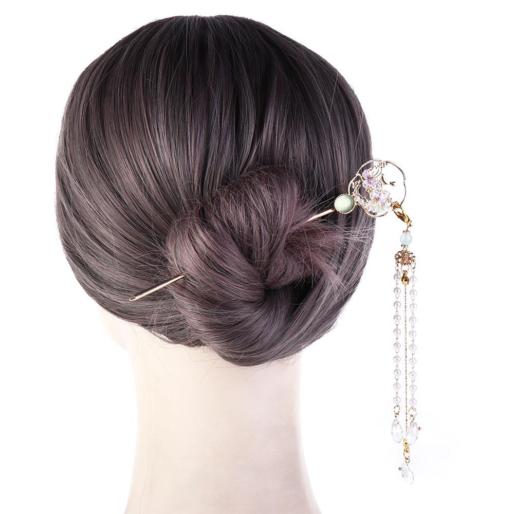 Decoration Elegant Ancient Hair Stick Women Tassel Hair Stick Chinese Style Hair Fork Headdress