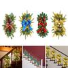 Christmas Bow Upside Down Tree Garland Staircase Christmas Decoration