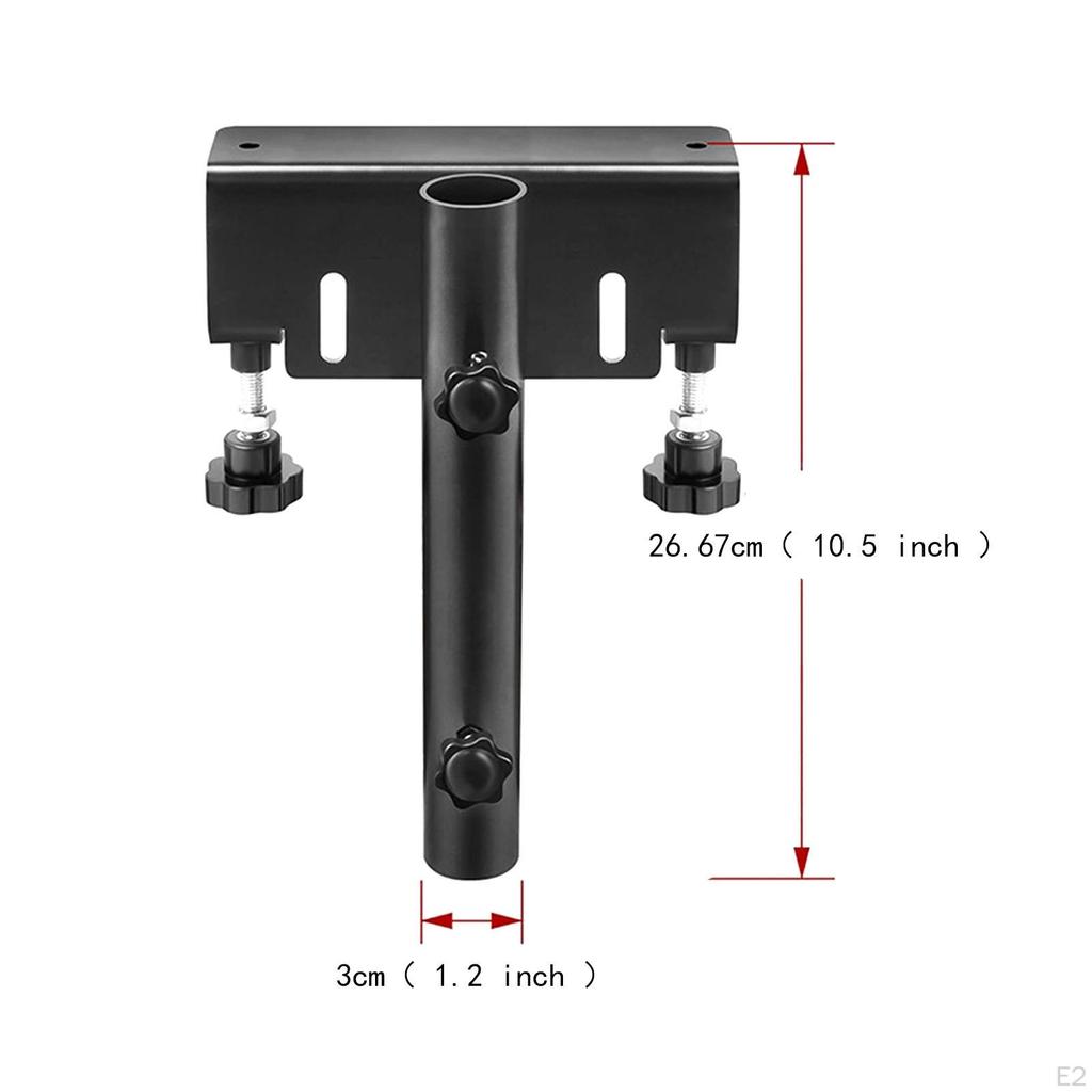 Крепление для флагштока на грузовик, универсальный держатель для флагштока без сверления, монтажный кронштейн для прицепа до 1,2 дюйма