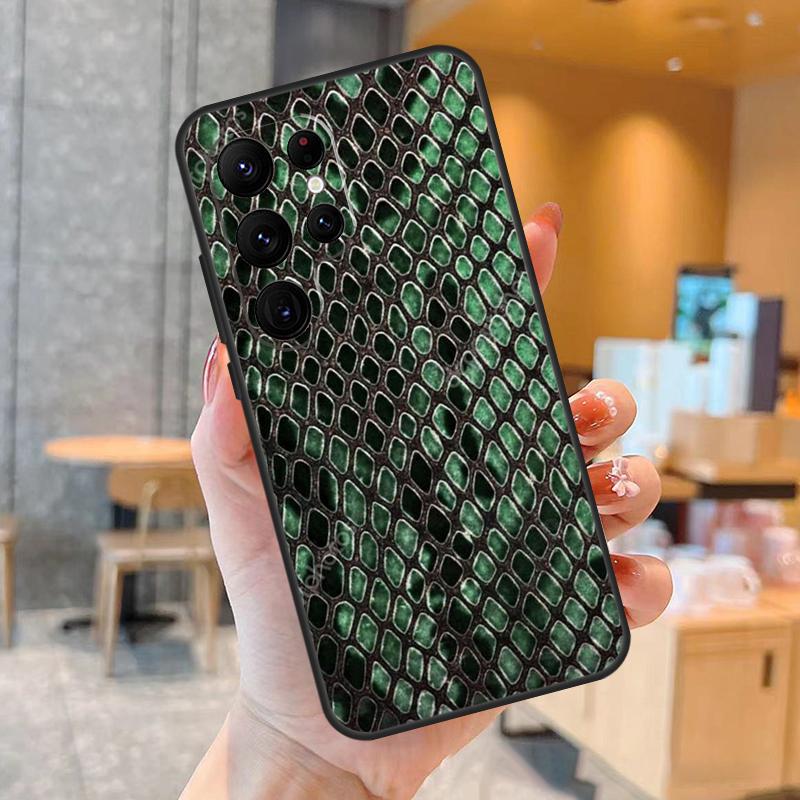 Чехол с принтом змеиной кожи для Samsung Galaxy S23 S22 Ultra S20 S21 FE S9 S10 Note 10 Plus Note 20 Ultra