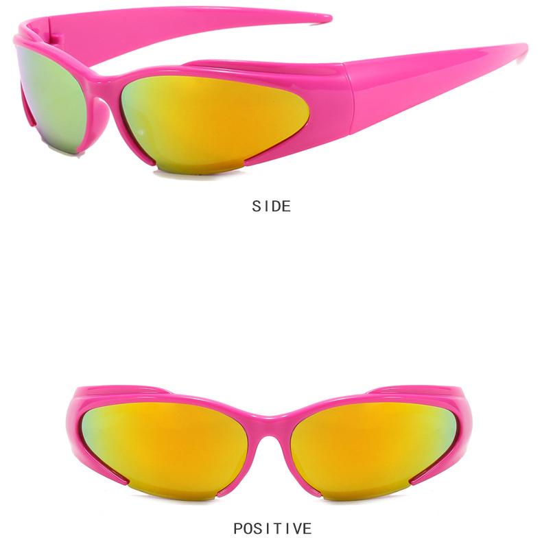 Женские солнцезащитные очки Защита от солнца Защита от ультрафиолета Мода Хип-хоп Панк Y2g Future Sense Солнцезащитные очки «кошачий глаз» Мужские стильные очки для подиумной улицы