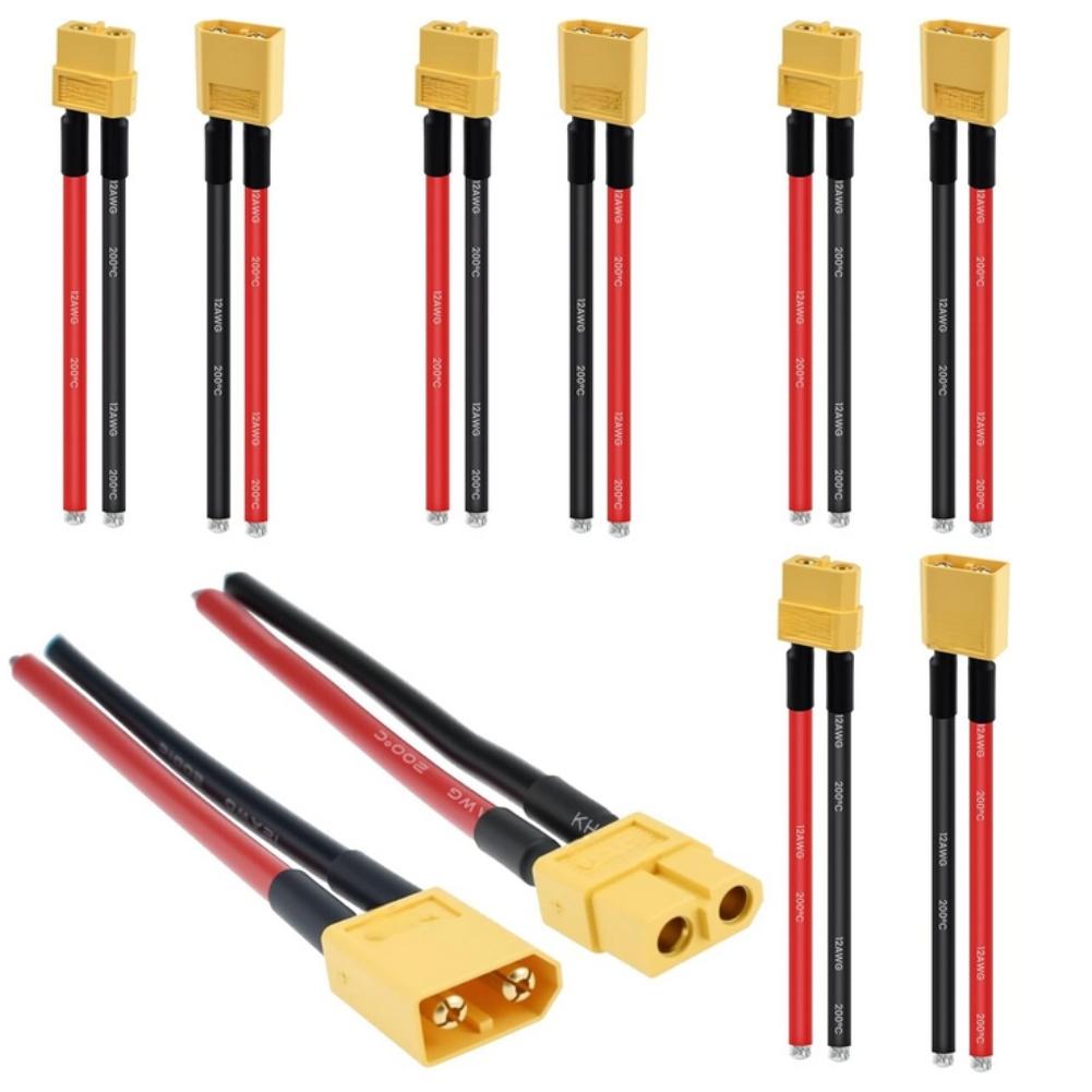 5Pairs For XT90 Connector Male And Female 10AWG For RC For Electrical Devices Accessories Easy Installation