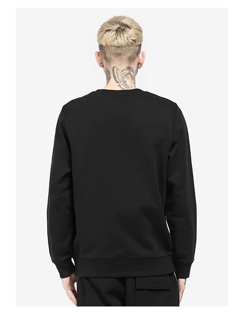Men's and women's heavyweight brand pullover, trendy women's round neck sweatshirt