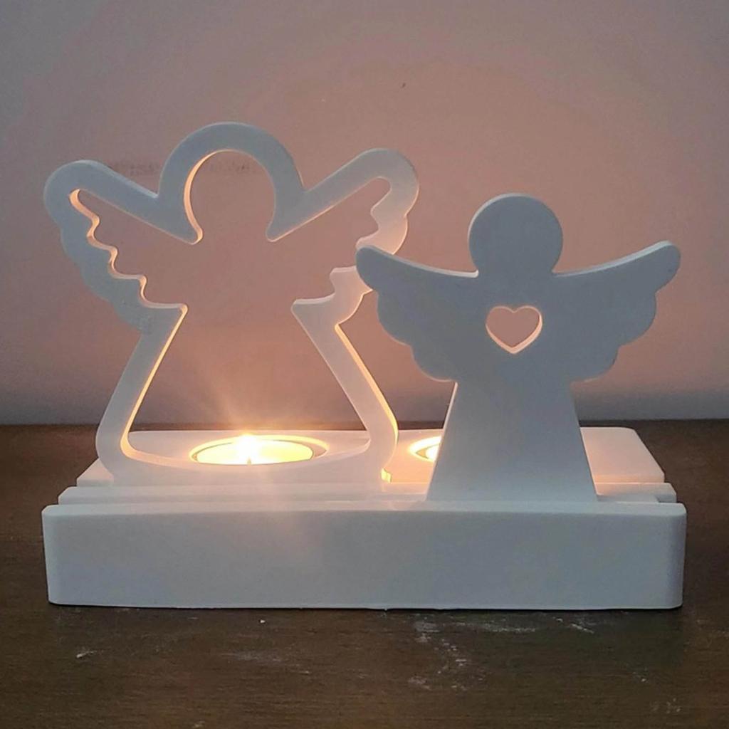 2-in-1 Candle Holder Mold for Crafting Candle Holder Tealight Holder Gypsum Ornament Art Craft Epoxy Resin Casting