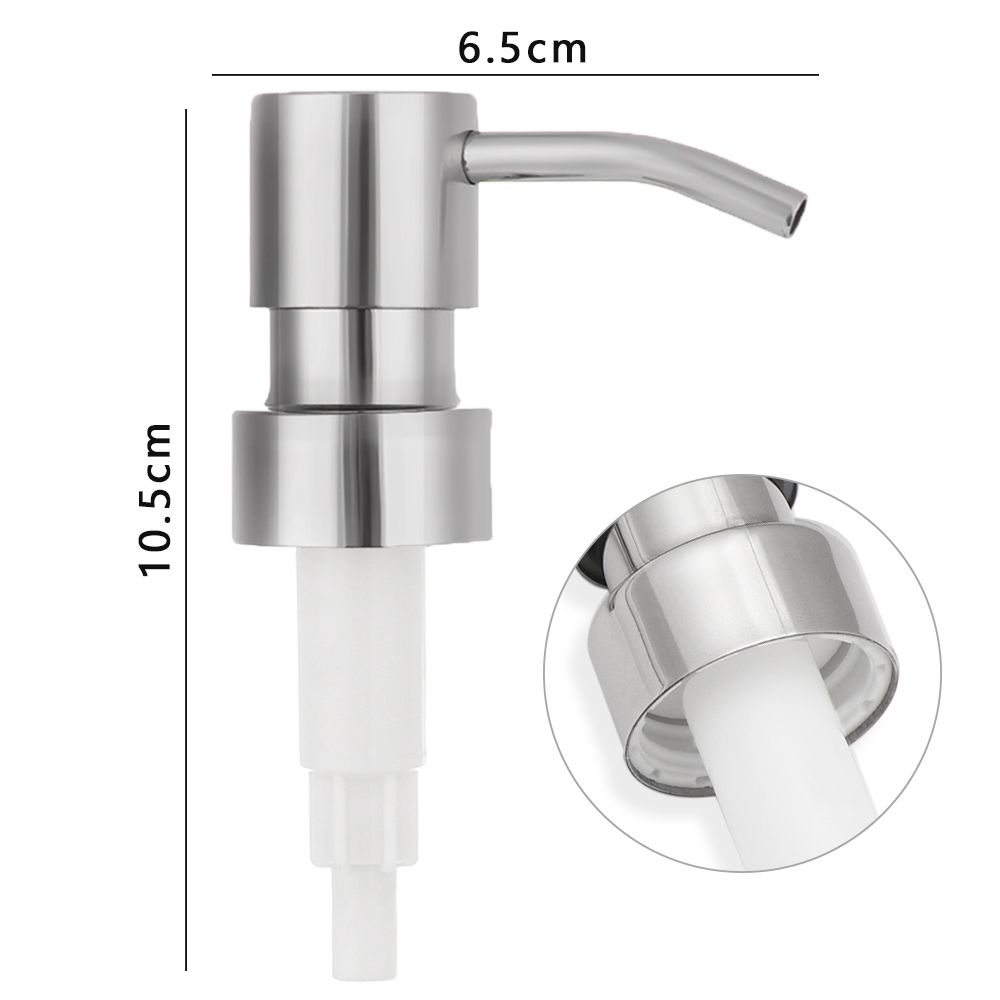 Сменные насадки для трубки из нержавеющей стали, дозатор мыла, головка для бутылки с жидким лосьоном 28 мм