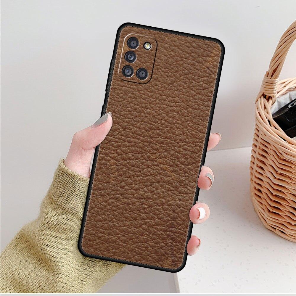 Оригинальный кожаный чехол для телефона с рисунком для Samsung Galaxy A21s A71 A12 A72 A41 A31 A02s A51 A52 A32 4G A22 A73 A03s A52s 5G A33