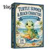24 Day Countdown Calendar Marine Life Advent Calendars 2026, Days Christmas with 2D Acrylic Seasonal Home Ornament Turtle Lobster Ornaments, Cute Sea
