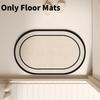 Abstract Shape Diatom Mud Doormat With Quick Drying For Bedroom And Entryway