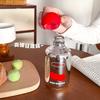 Милая стеклянная чашка с вишней, стеклянная бутылка-зеркало для кофе, сока, матча-чая, стеклянный портативный герметичный стакан-тамблер для женщин, бутылка для воды