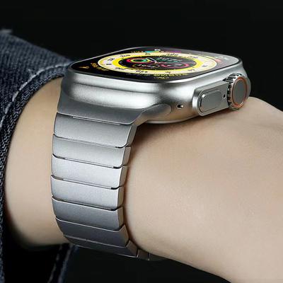 Для ремешка Apple Watch 11 10 7 8 45 мм 41 мм IWatch Ultra 49 мм 6 SE 44 мм 40 мм Нержавеющая сталь Ремешок 3 42 мм Браслет со звеньями Аксессуары