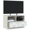 TV Stand White 67 x 39 x 44 cm Steel