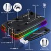 Вертикальная подставка, совместимая с PS5 Slim PhyiFlbey PS5 Controller Подставка для зарядки Одновременная зарядка 2 устройств 3-ступенчатое охлаждение Многофункциональный