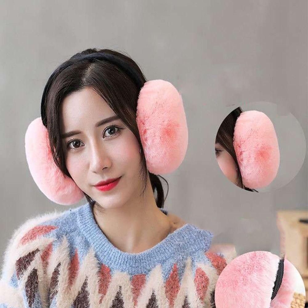 Soft Fashion Windproof Plush Cold-proof Winter Earmuffs Student Earmuffs Ear Cover Girl Earmuffs