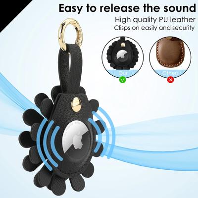 Совместимость с AirTag Case Keychain Air Tag Holder AirTags Key Ring Cases Tags Chain Apple AirTag GPS Item Finders Accessories