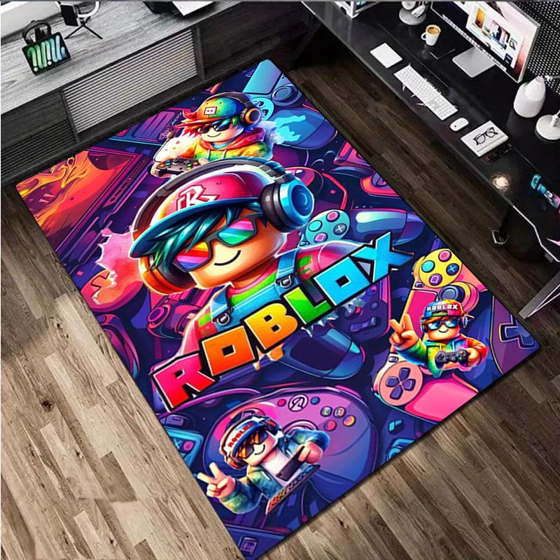 Roblox Home carpet Office Decorative Carpet For Living Room Bedroom Door Mat Floor Rug Computer Chair Area Rug