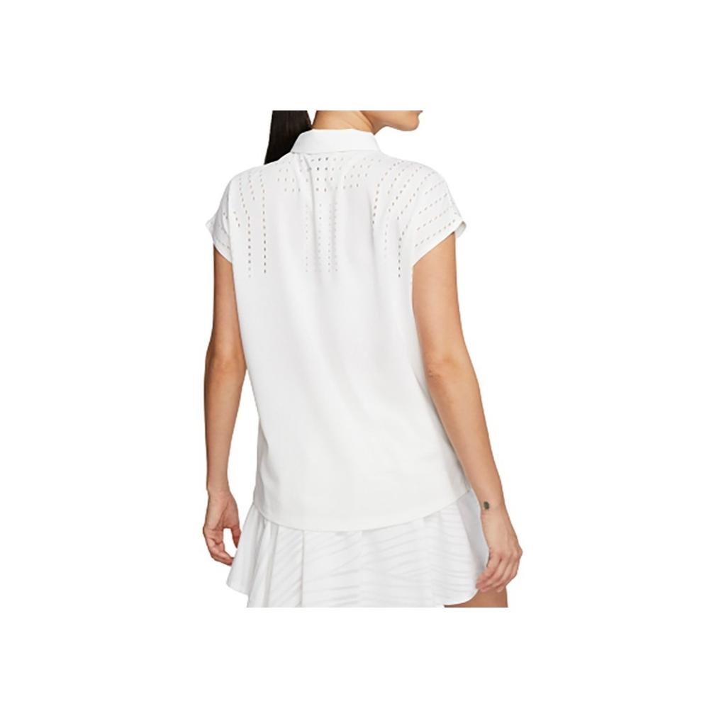 Nike Футболка-поло Golf Flex Solid Quick-Dry для женщин, топы белого цвета CI9830-100