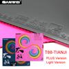 SANWEI TAIJI PLUS/LINHT VERSION Table Tennis Rubber ITTF Approved 40+ Table Tennis Rubber (Half-sticky) Ping Pong Rubber