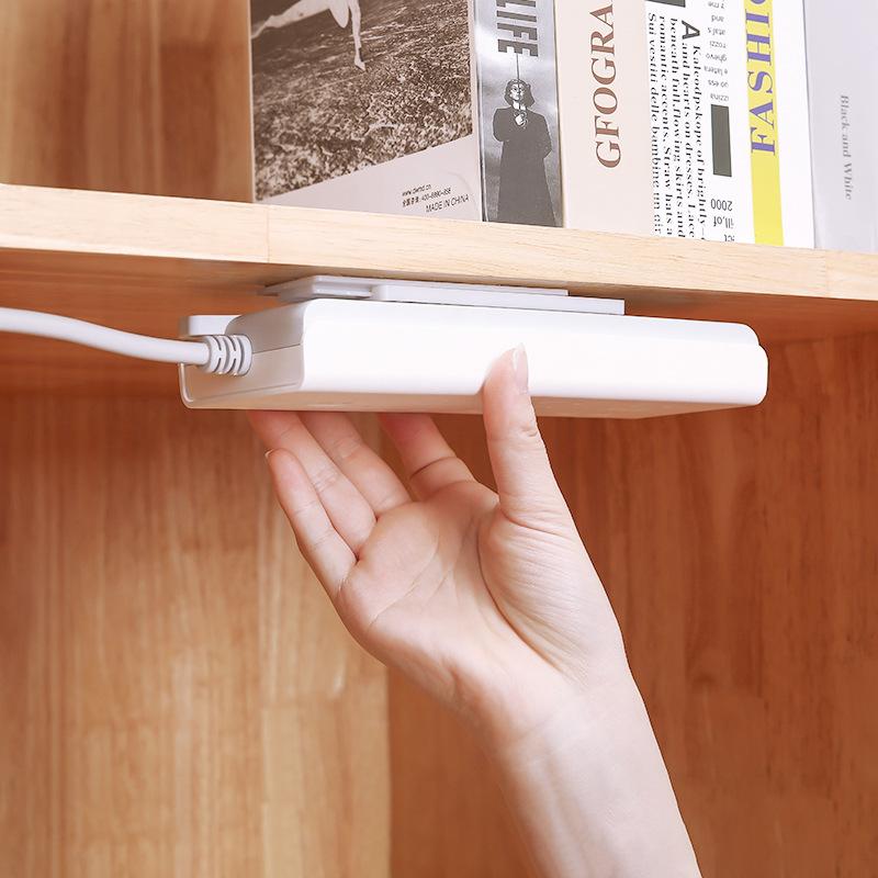 2724 Настенный держатель Фиксатор вилки Самоклеящийся фиксатор розетки Приставка маршрутизатор Держатель полосы Домашний кабель Органайзер для проводов Стеллажи