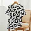 Women's Leopard Print Short Sleeve Top, Soft & Cozy Chic Tee for Daily Casual & Light Sports