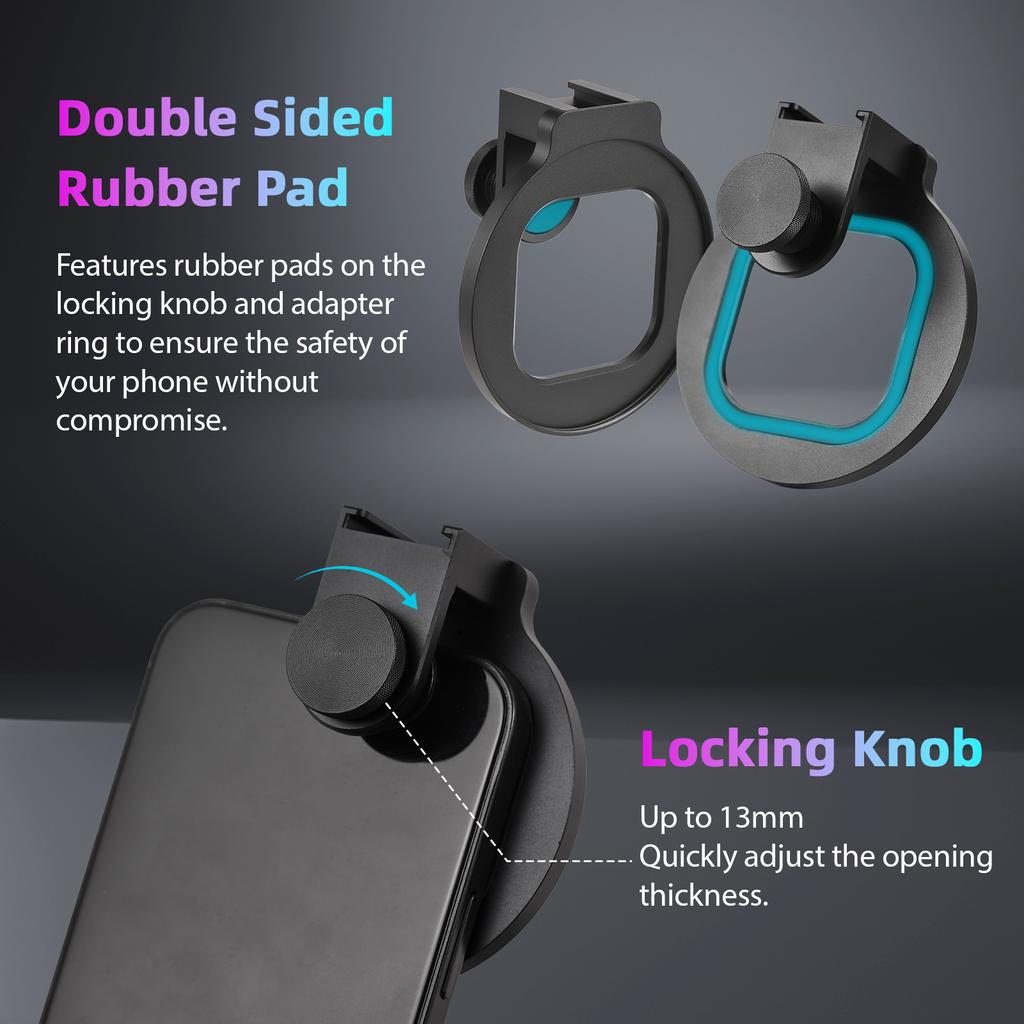 67mm Thrded Lens Filter Clip Thrded Lens Filter Clip with Cold Shoe Mount Replacement for 15/14/13/12