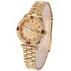 REGINALD Golden Lady Watch Date Crystal Styles Women's Dress Clock Water Proof Dress Wristwatch