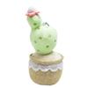 Cute Cactus Potted Plant With Lace Decoration Succulent Plush Pendant Toy