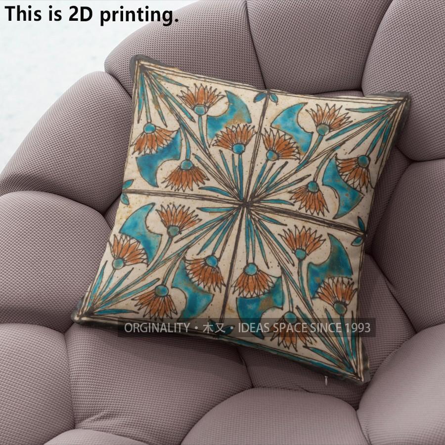 Boho Lotus Floral Throw Pillow Covers Pattern Cushion Cover Suitable for Sofa Bedroom Car Pillow Cover