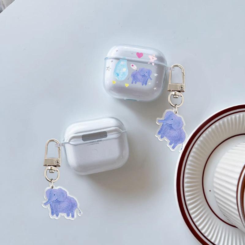 Милый дизайн слона, защитный чехол для наушников AirPods 1/1/1/1/pro/pro1 поколения