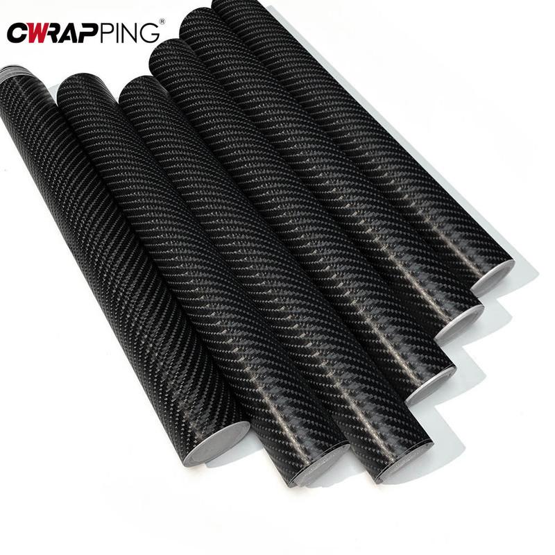 4D Carbon Fiber Vinyl Wrap Film Car Sticker Carbon Fiber DIY Paste Protector Strip Auto Side Mirror Protection Tape Film