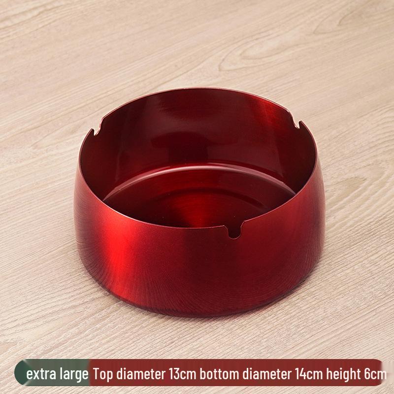 Stainless Steel Windproof Ashtray - Durable, Stylish, and Large for Bars, Cafes, and Hotels