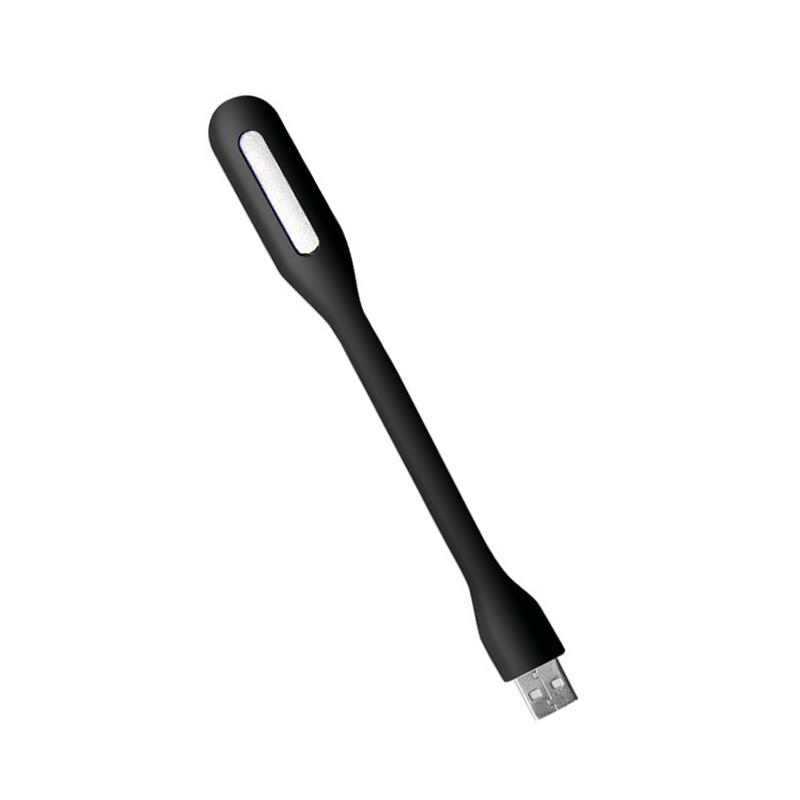 Черный мини-ПК Компьютер Чтение Гибкая светодиодная лампа USB Яркая клавиатура Лампа