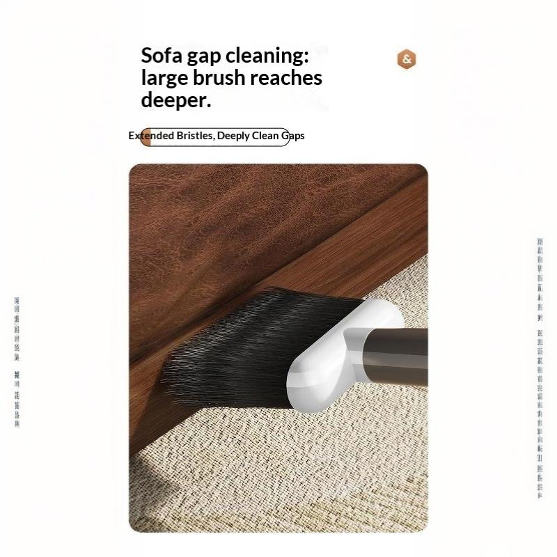 Handheld Soft Bristle Dusting Brush Multi-functional Gap Cleaning Tool with Hanging Hole for Window Sill Baseboard Drawer Track Cleaning