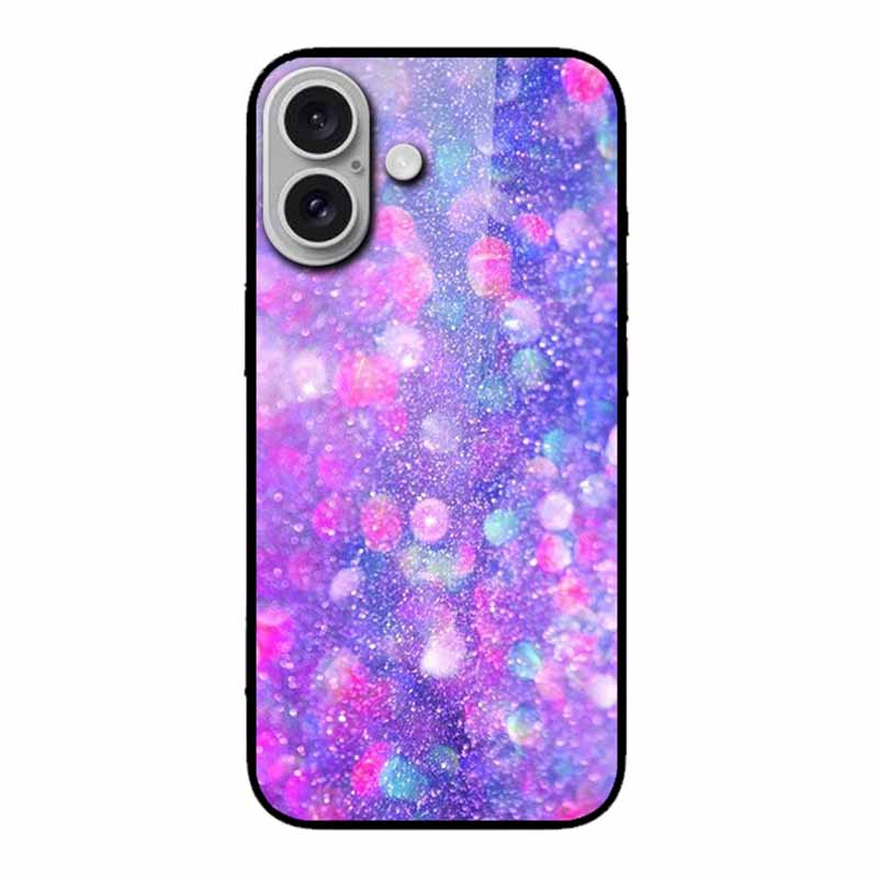 Glass Case For iphone 16 Plus 16Plus Coque Tempered Glass Hard Back Cover For iphone 16 Plus Phone Case Soft TPU Black Bumper