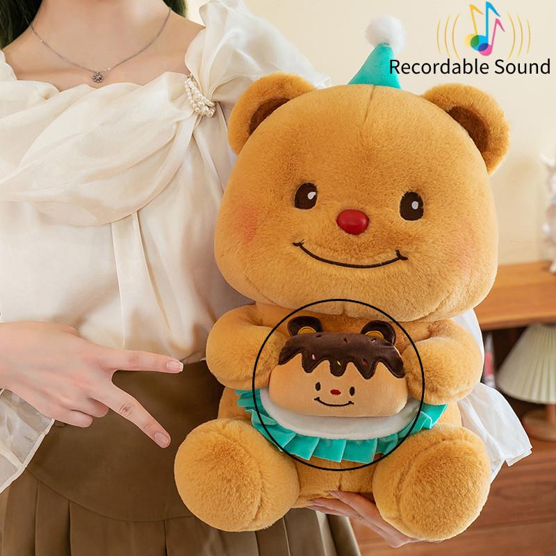 Adorable Birthday Bear Plush Doll With Voice Recording Perfect For Girls Gifts