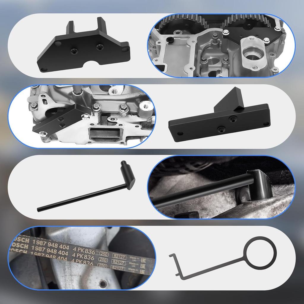 Engine timing kit Timing Belt Kit Chain camshaft tool kit 1.2 VTI compatible with Citroën Peugeot DS and For Opel since 2018