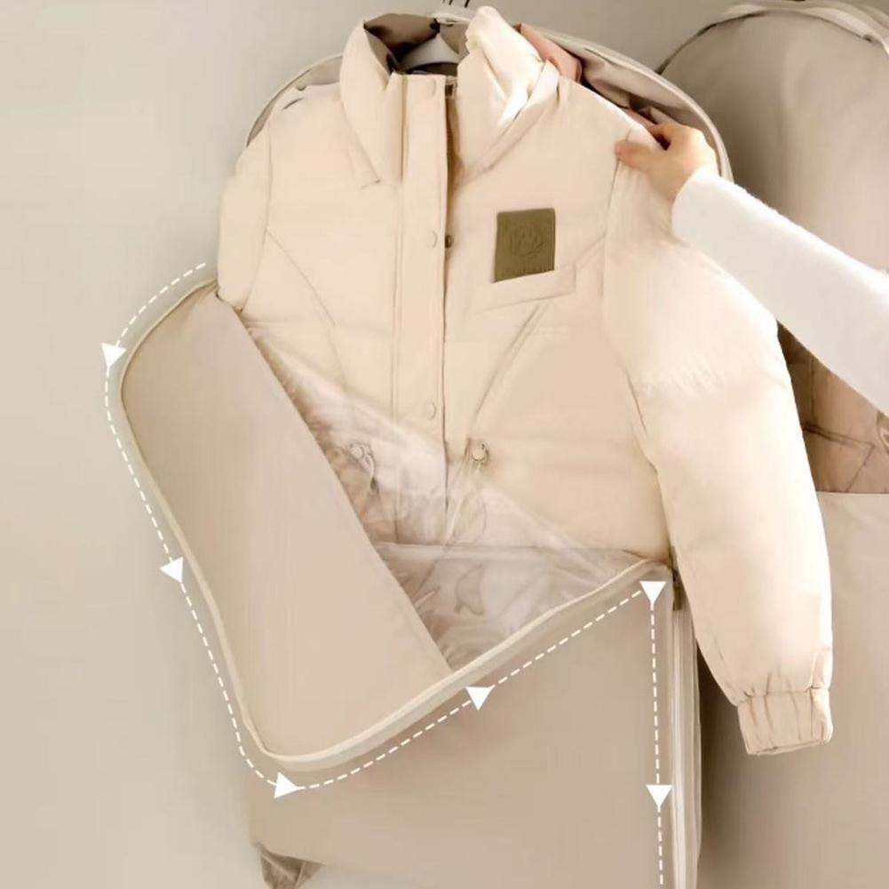 Компактный подвесной чехол для одежды с самокомпрессионной молнией для шкафа, органайзеры для экономии места F0I1